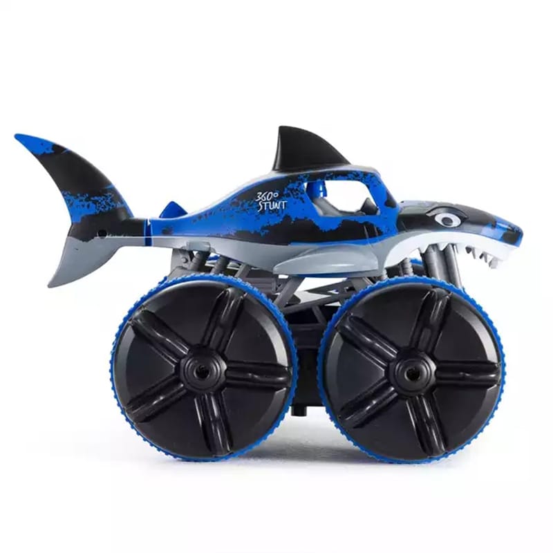 1/16 Amphibious Shark Toy Stunt Car 360° Rotation Rc Stunt Car With Light