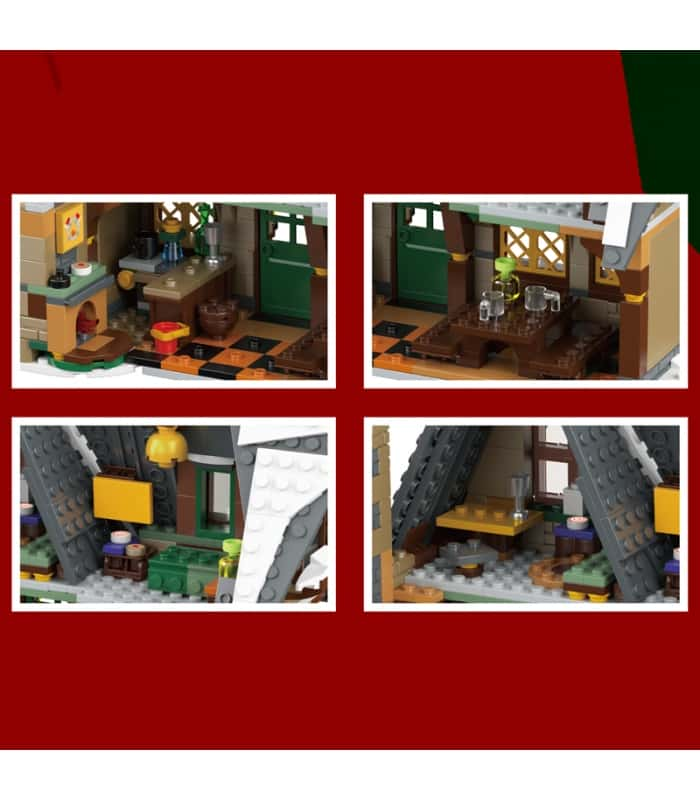 Mould King 16049 Christmas Cottage Moc