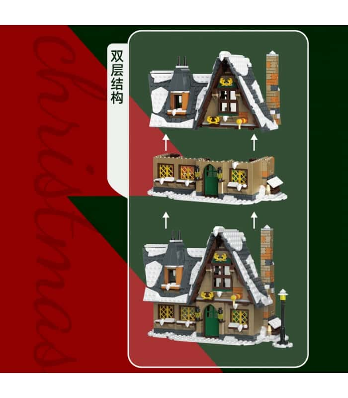 Mould King 16049 Christmas Cottage Moc