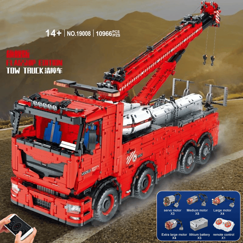 Mould King 19008 Tow Truck Block Kits Model