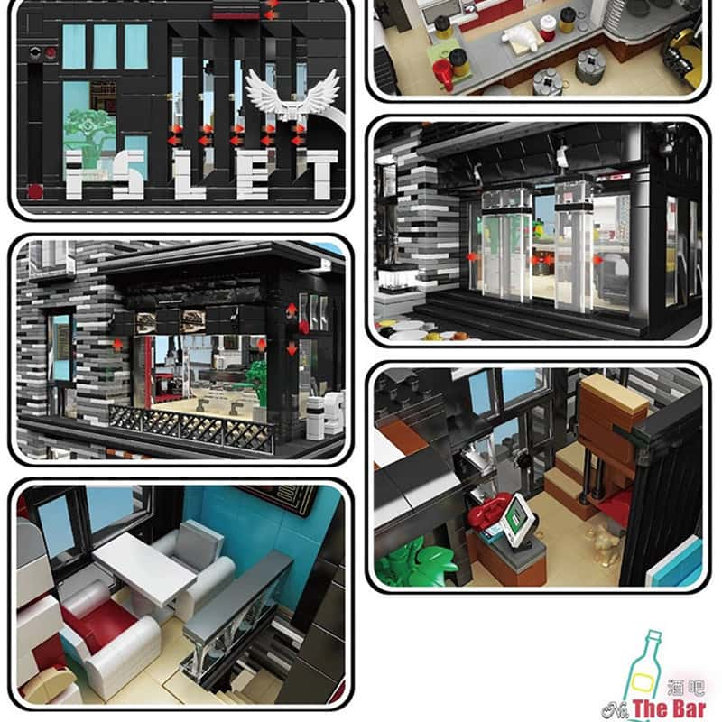 Mould King 16042 Bar Building Kits Toy