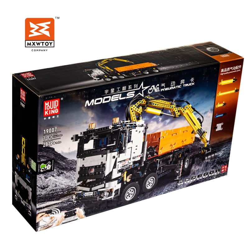 Mould King 19007 2 In 1 Rc Excavator & Dump Truck