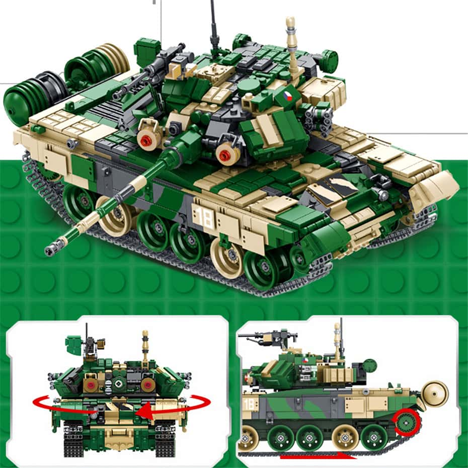 Panlos 632005 T-90 Main Battle Tanks Brick Toys