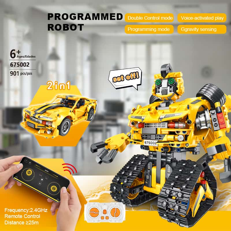 Panlos 675002 Stem Remote Control Robot Building Kit For Boys