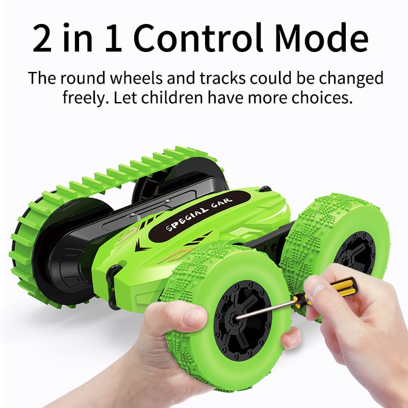 Factory Wholesale JJRC Q95 2 In 1 2.4G Remote Control Stunt Car 360 Degrees Twist Car