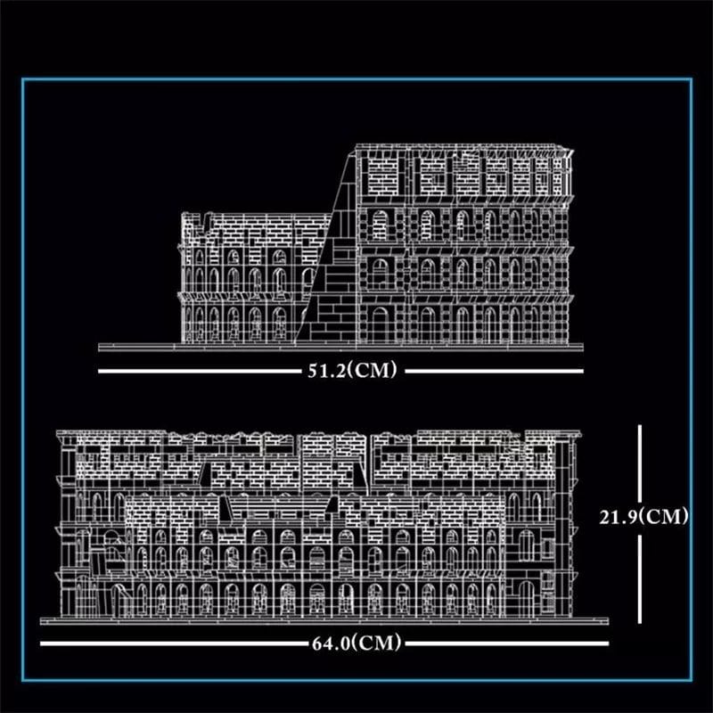 Moc-49020 Mould King 22002 The Colosseum