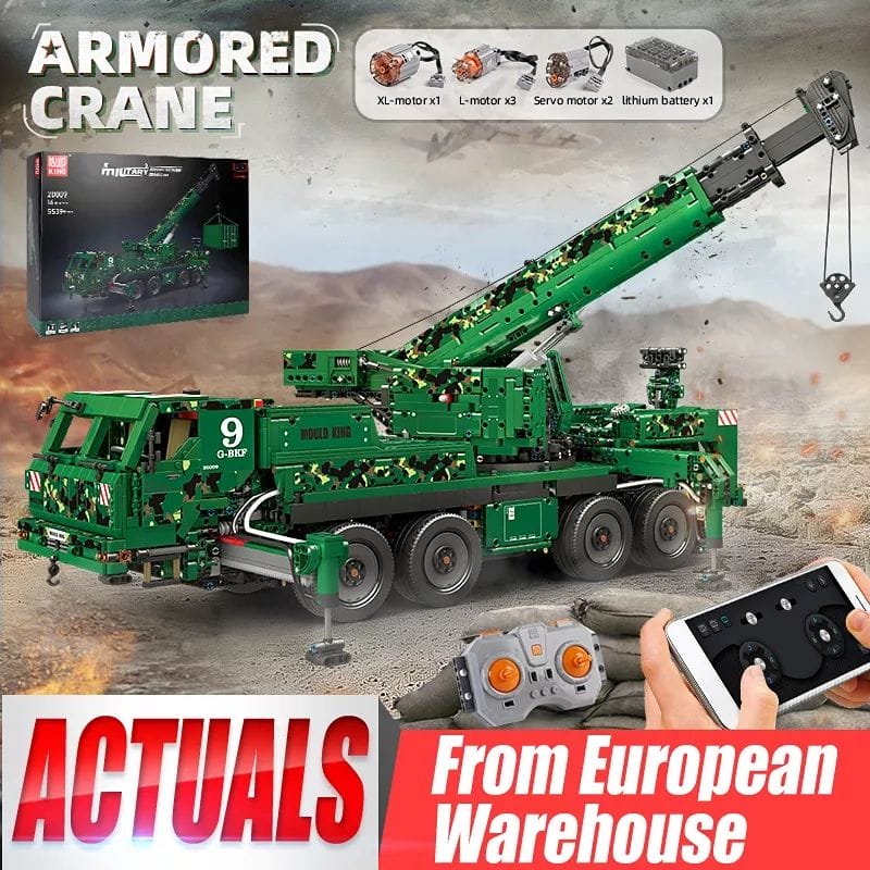 Mould King 20009 Armored Recovery Crane G-Bkf Toys