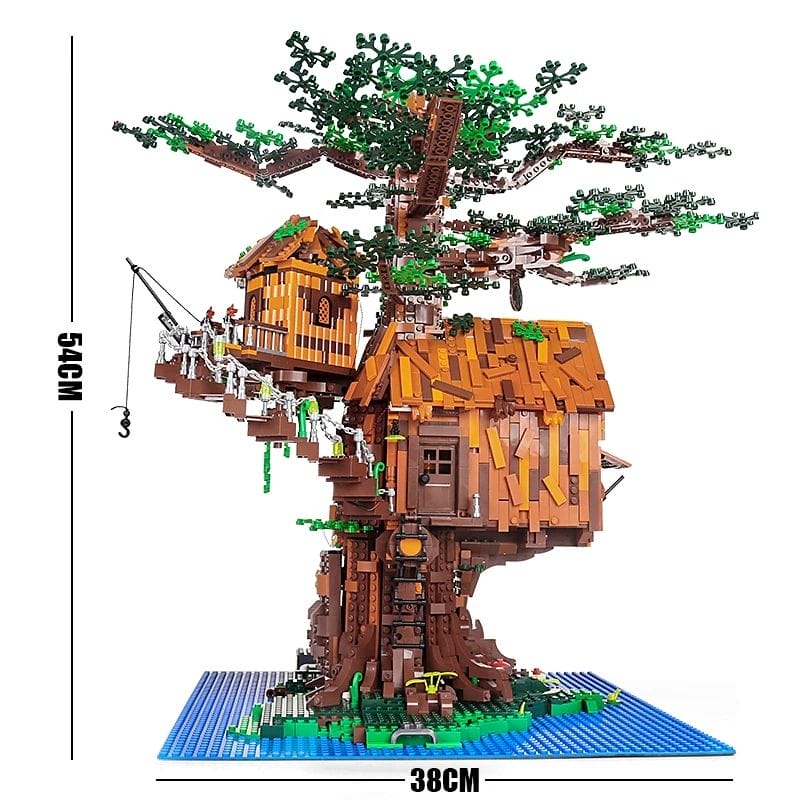 Mould King 16033 Treehouse With Lights Moc