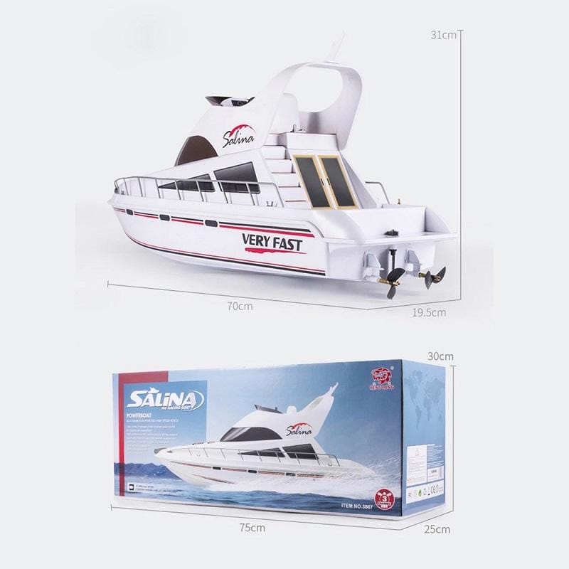 Factory Rc Toy 2023 New Henglong 3867 Remote Control Boat 30km/H High Speed Rc Yacht